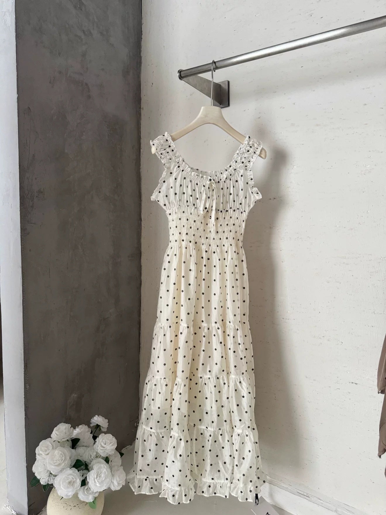 Dot Chiffon Dress