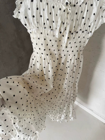 Dot Chiffon Dress