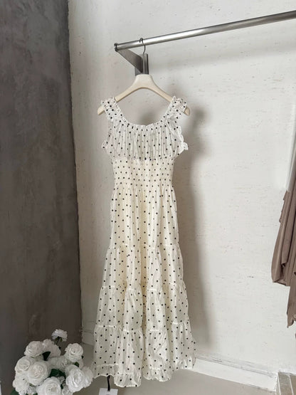 Dot Chiffon Dress