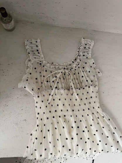 Dot Chiffon Dress