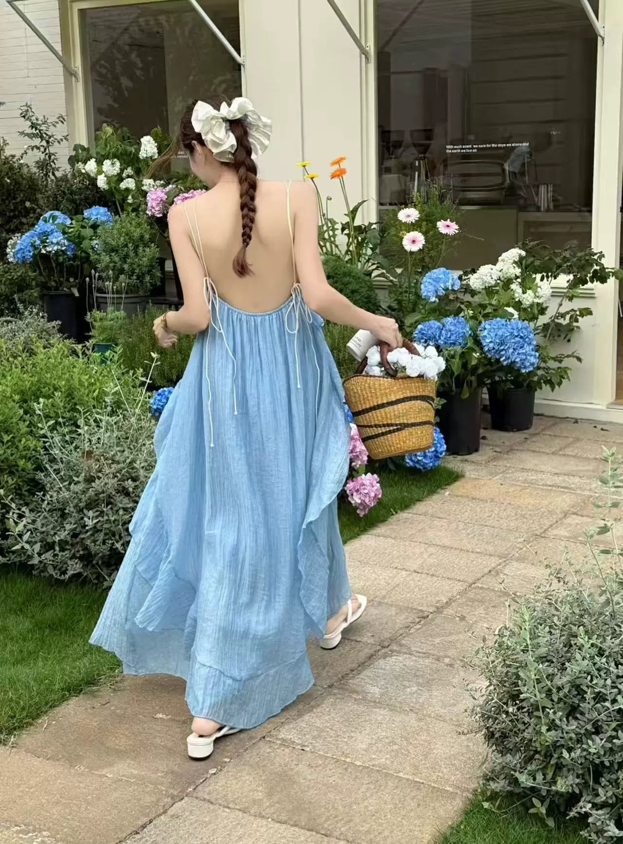 Aqua Breeze Maxi Dress