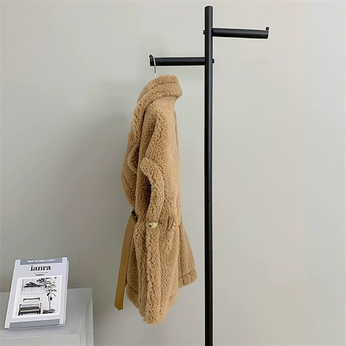 Wool Teddy Poncho Vest