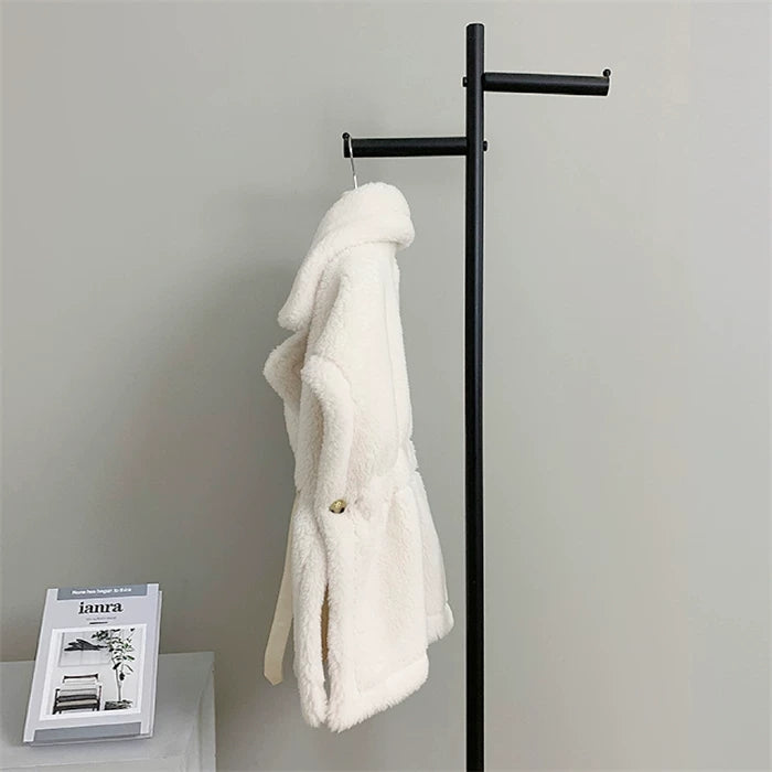 Wool Teddy Poncho Vest