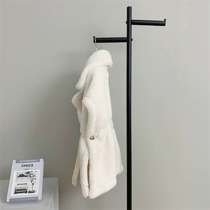 Wool Teddy Poncho Vest