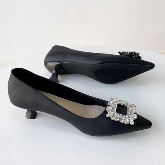 Bijoux satin heels