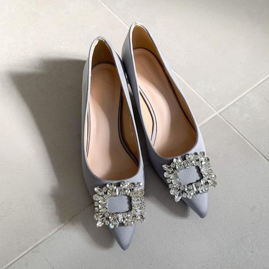 Bijoux satin heels
