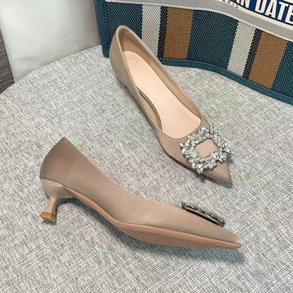 Bijoux satin heels