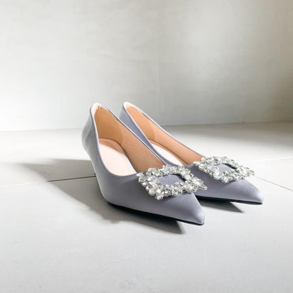 Bijoux satin heels