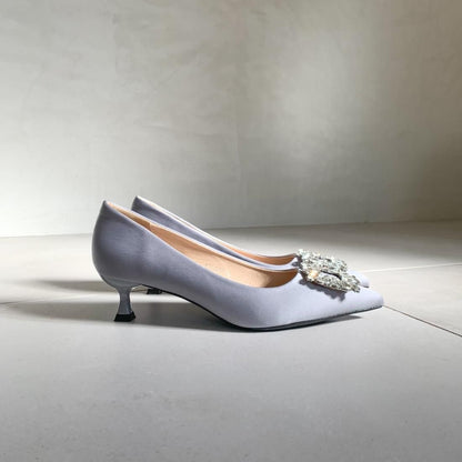 Bijoux satin heels