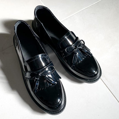 Bow classy loafers