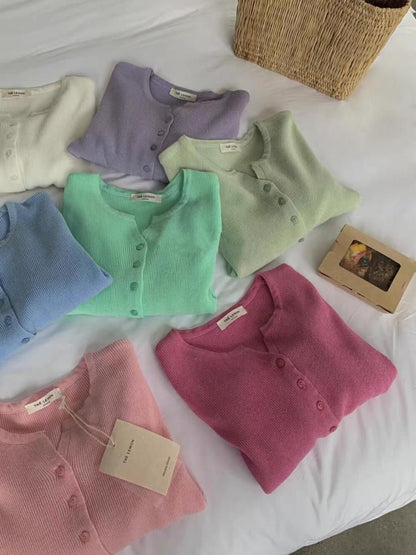 Color cardigan