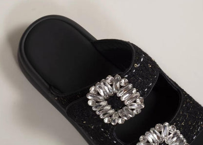 Tweed bijoux sandals