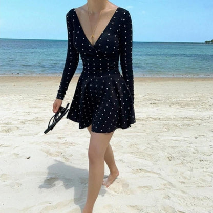 Vneck one-piece