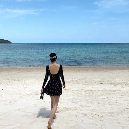 Vneck one-piece