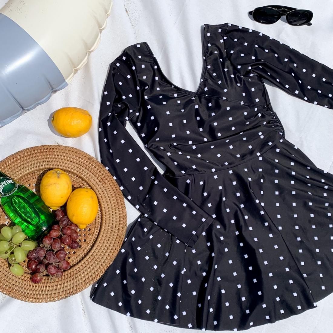 Vneck one-piece