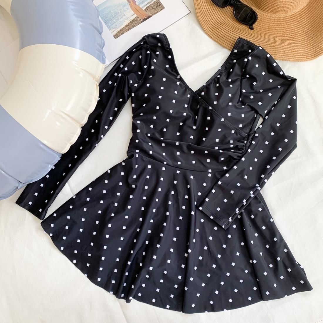 Vneck one-piece