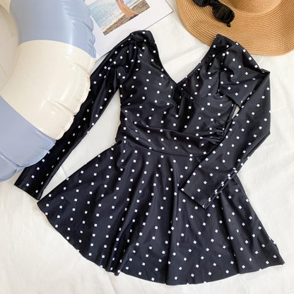 Vneck one-piece