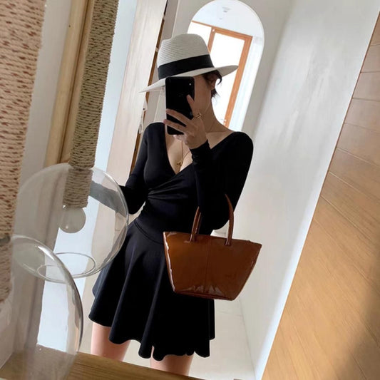 Vneck one-piece 