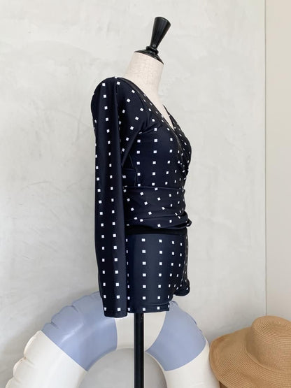 Vneck one-piece