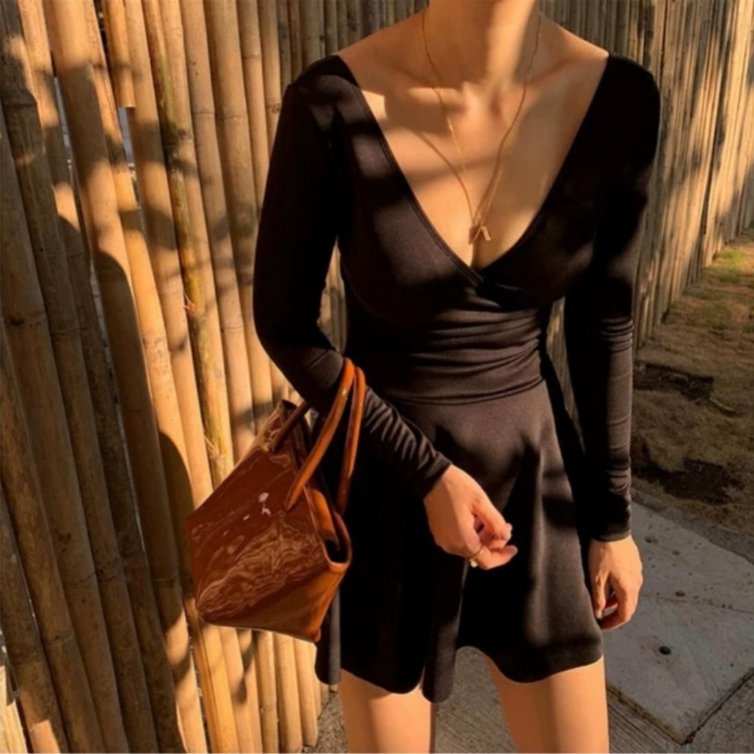 Vneck one-piece 