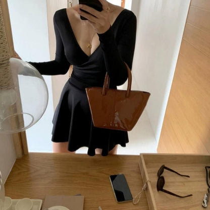 Vneck one-piece 