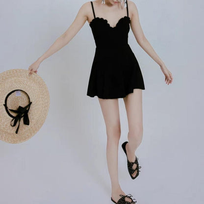 Scallop one-piece