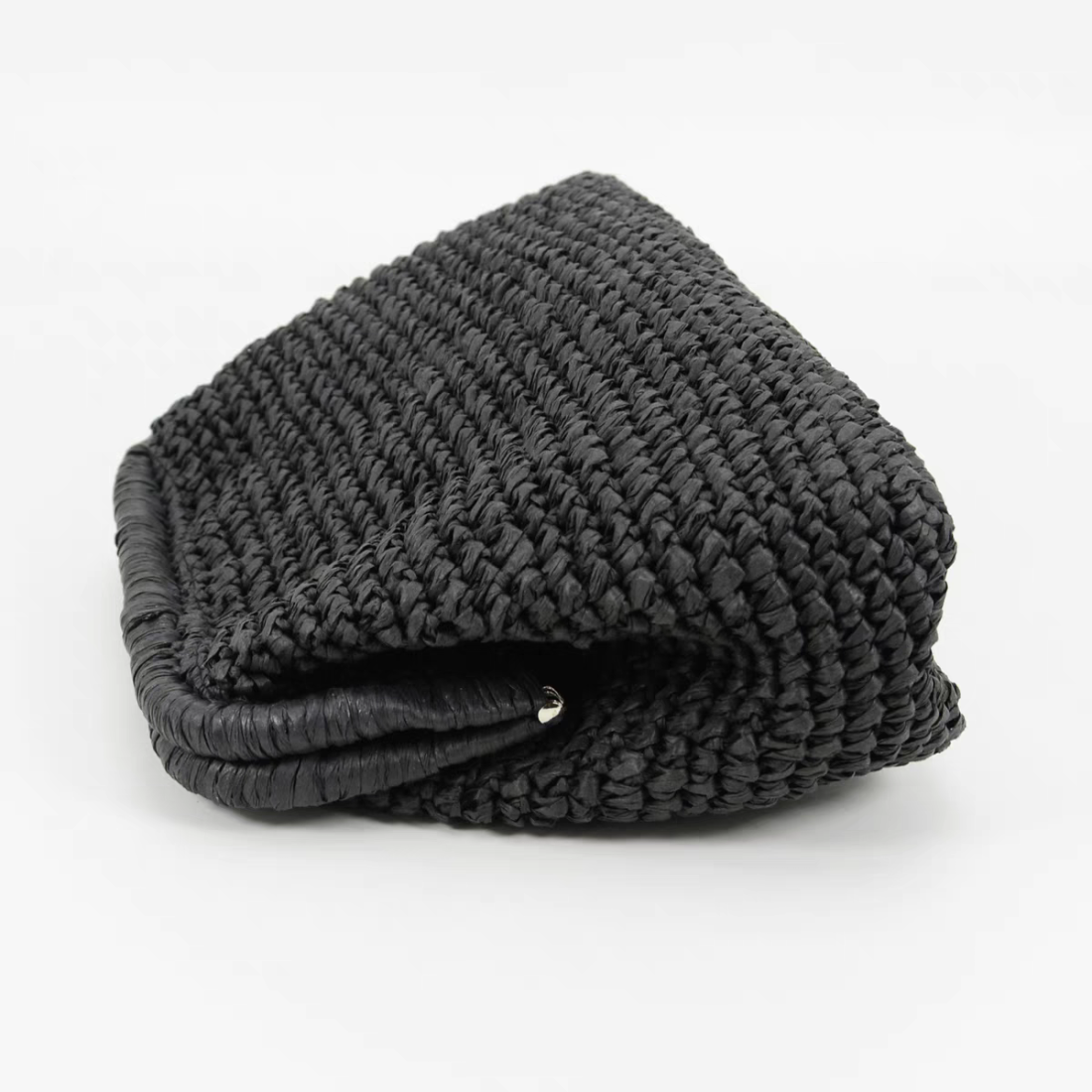 Straw clutch bag