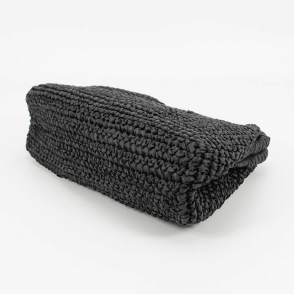 Straw clutch bag