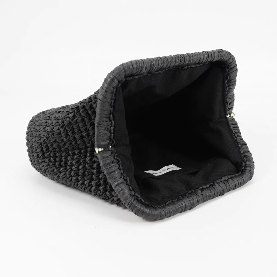 Straw clutch bag