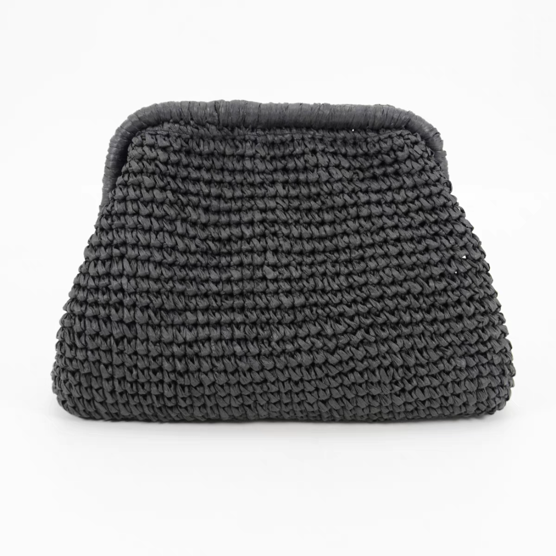 Straw clutch bag