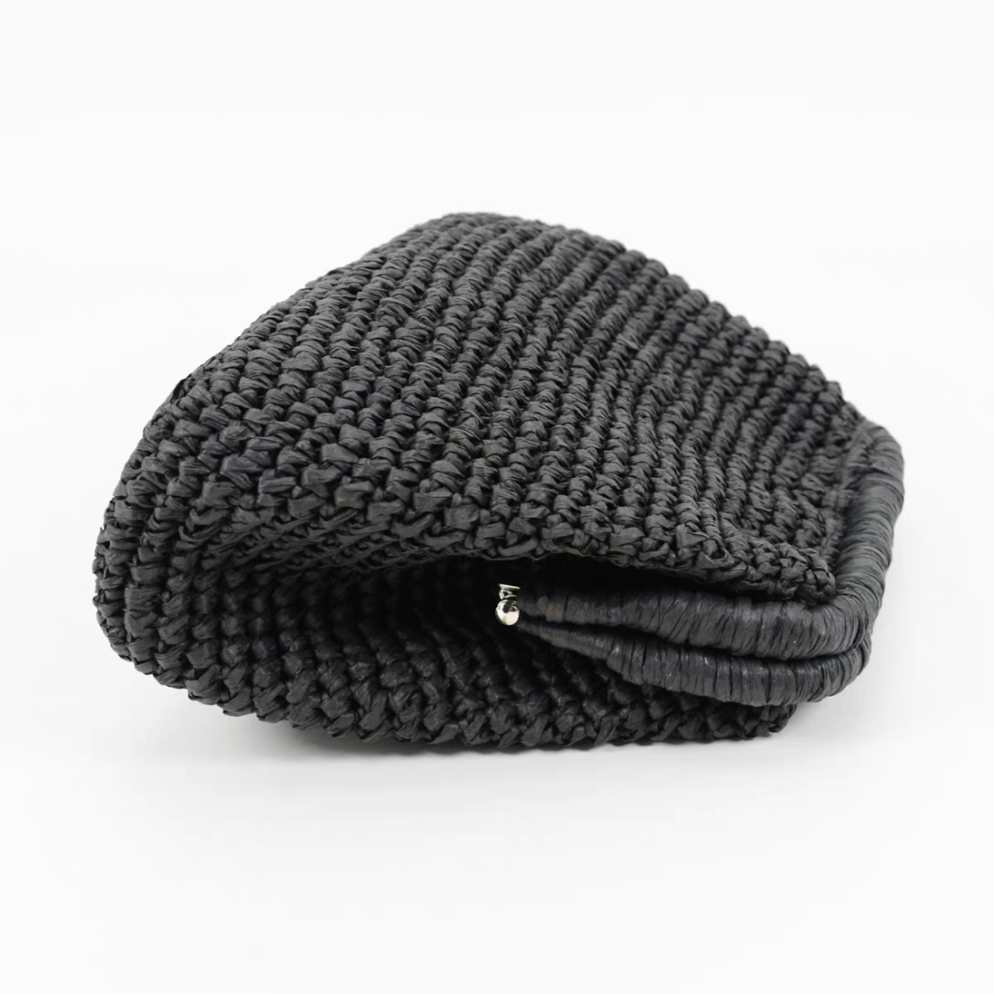 Straw clutch bag