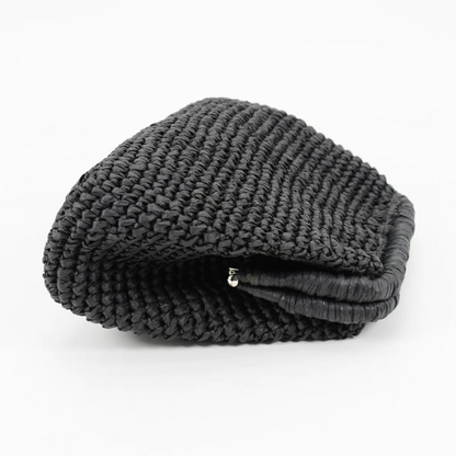 Straw clutch bag