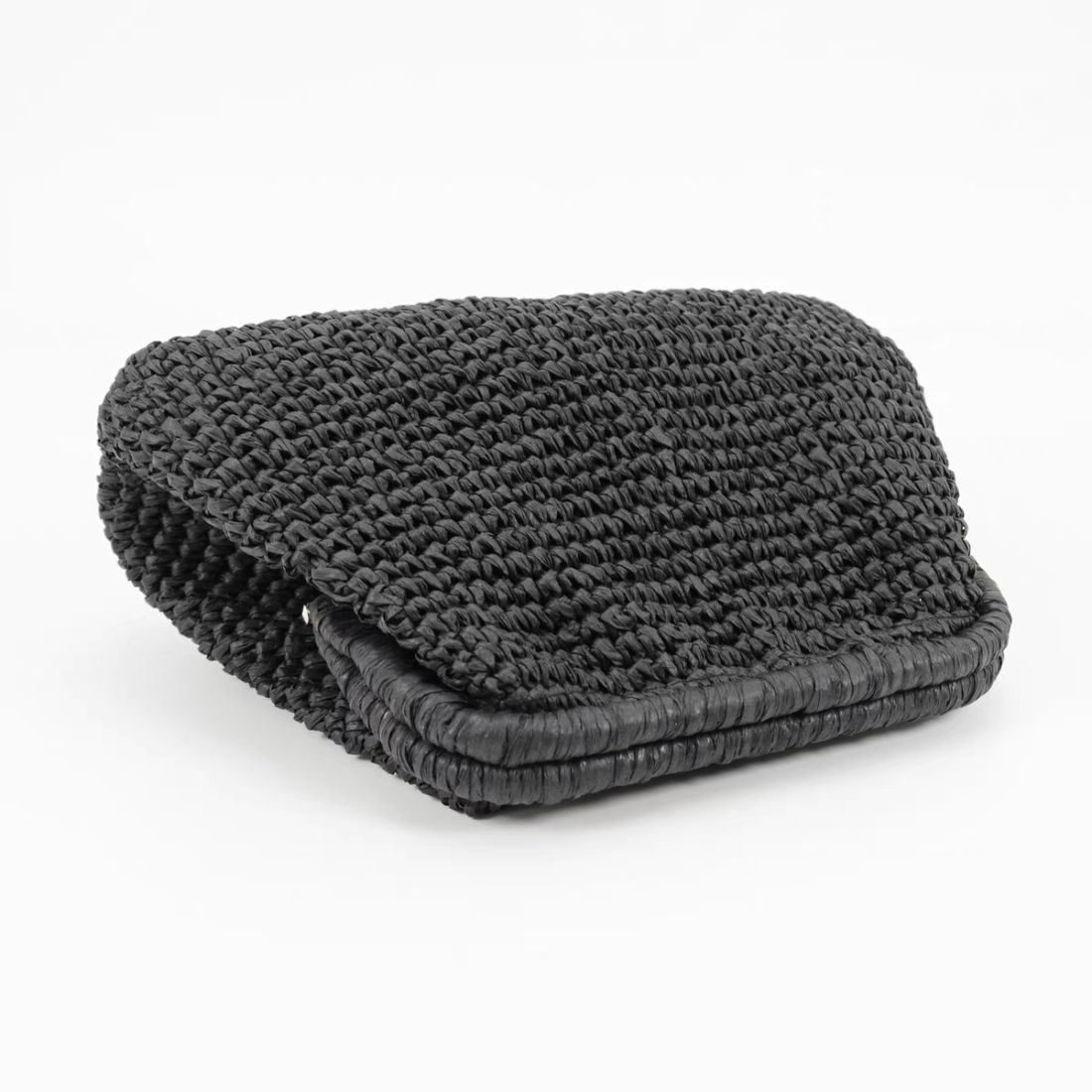 Straw clutch bag