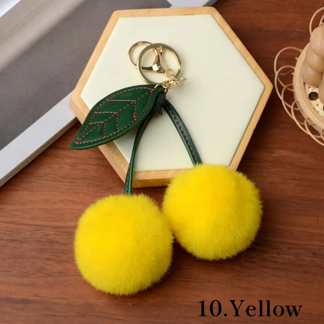 Cherry fur charm