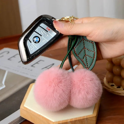 Cherry fur charm
