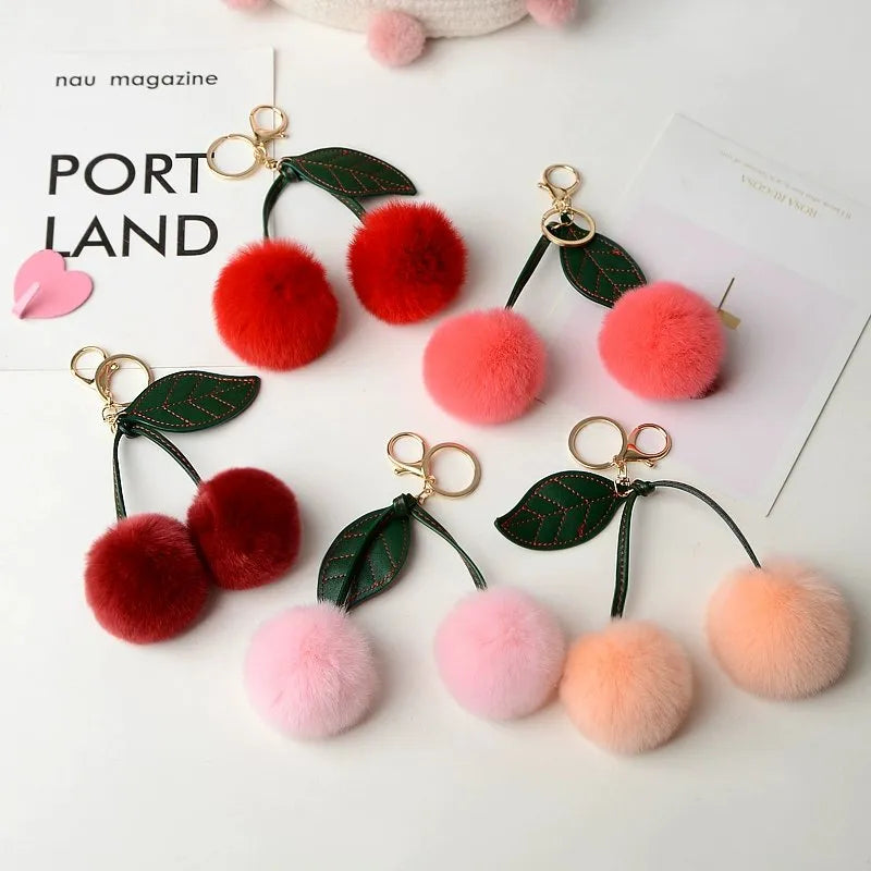 Cherry fur charm