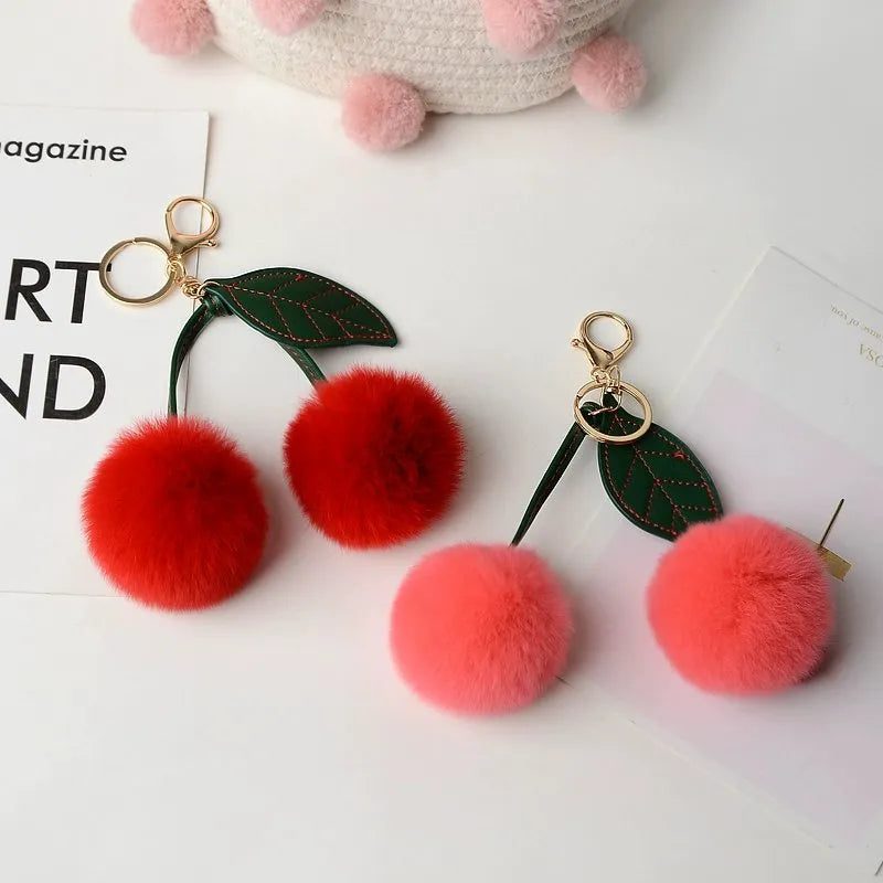 Cherry fur charm