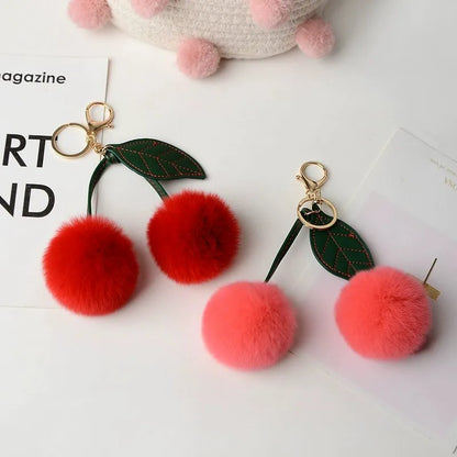 Cherry fur charm