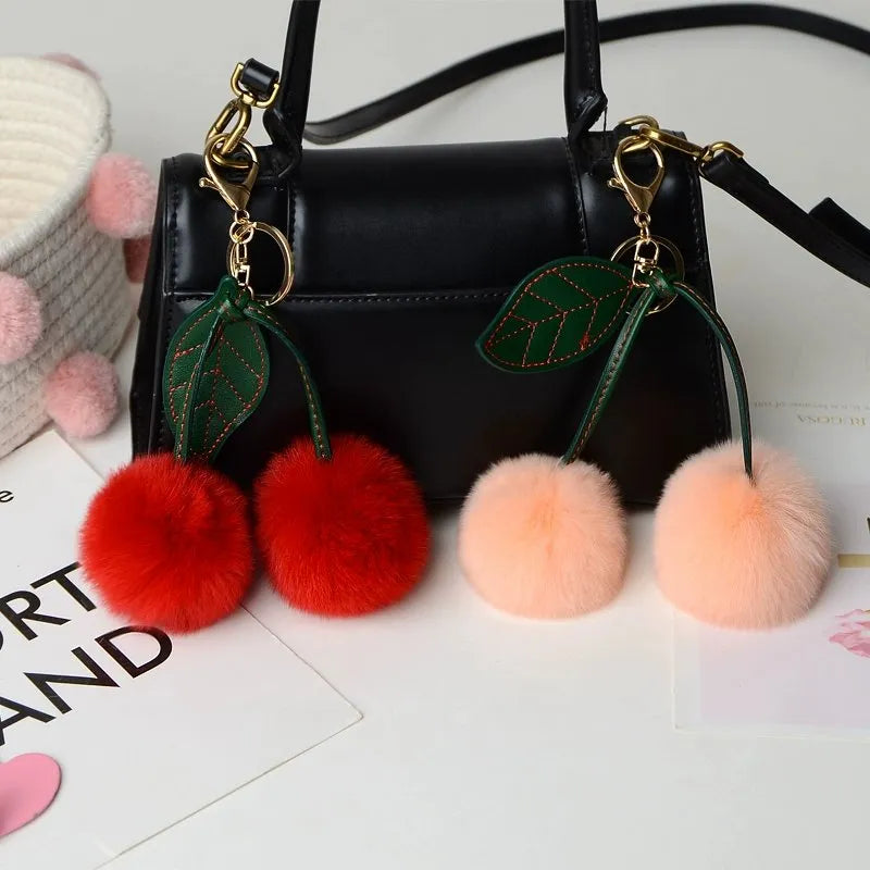 Cherry fur charm
