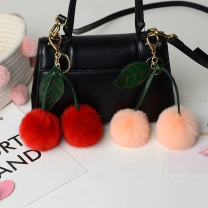 Cherry fur charm