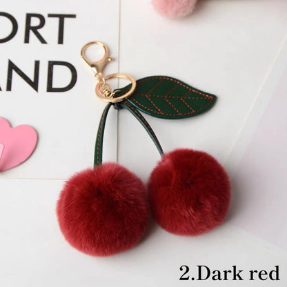 Cherry fur charm