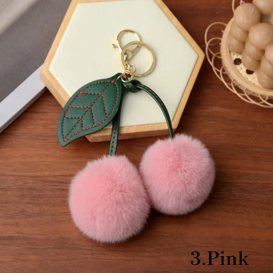 Cherry fur charm