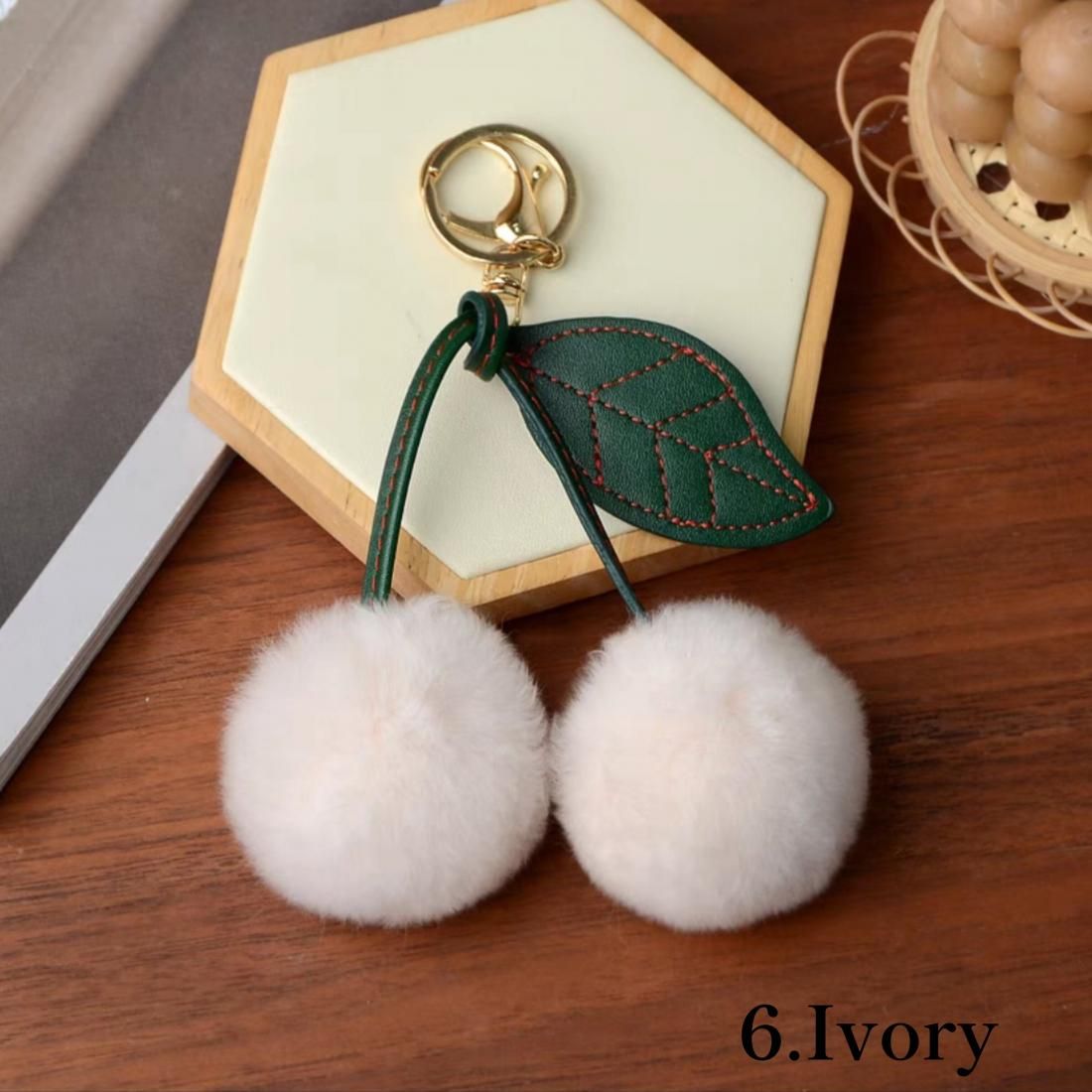 Cherry fur charm
