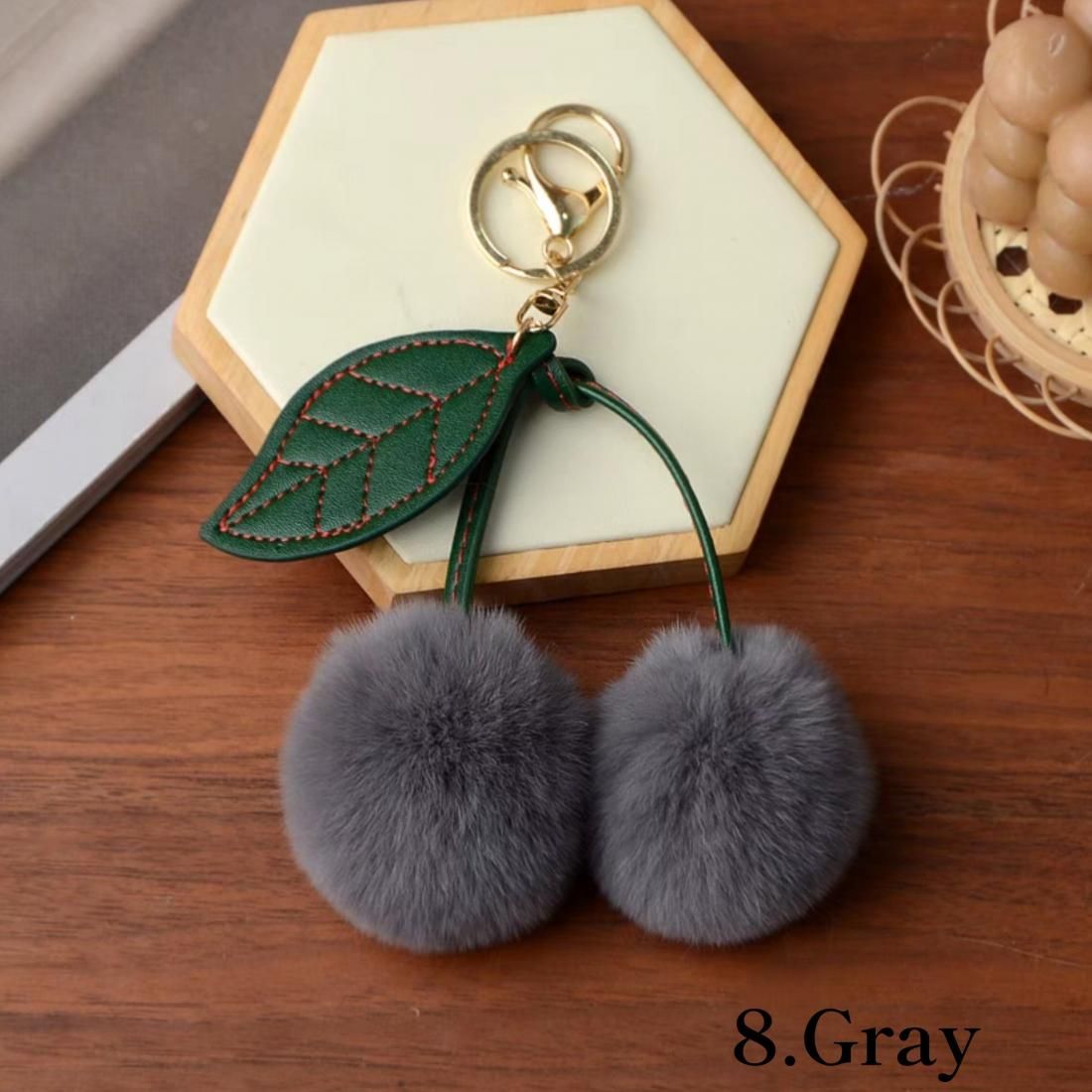 Cherry fur charm