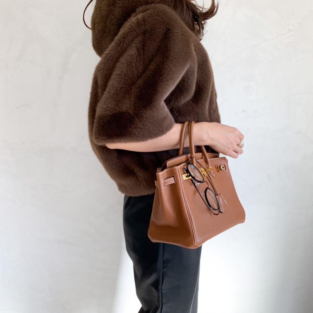 Eco fur hoodie jacket