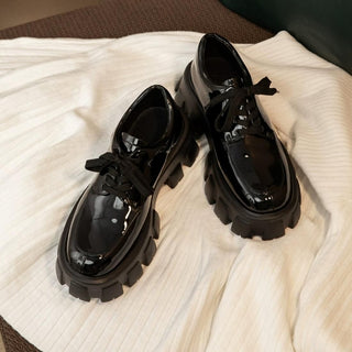 Platform lace up loafers