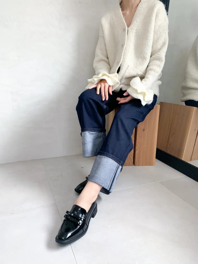 Cuffed jeans