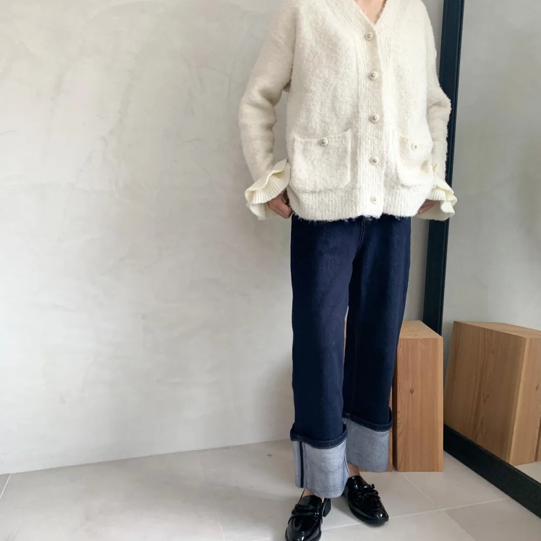Cuffed jeans