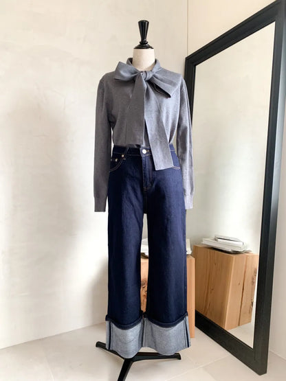 Cuffed jeans
