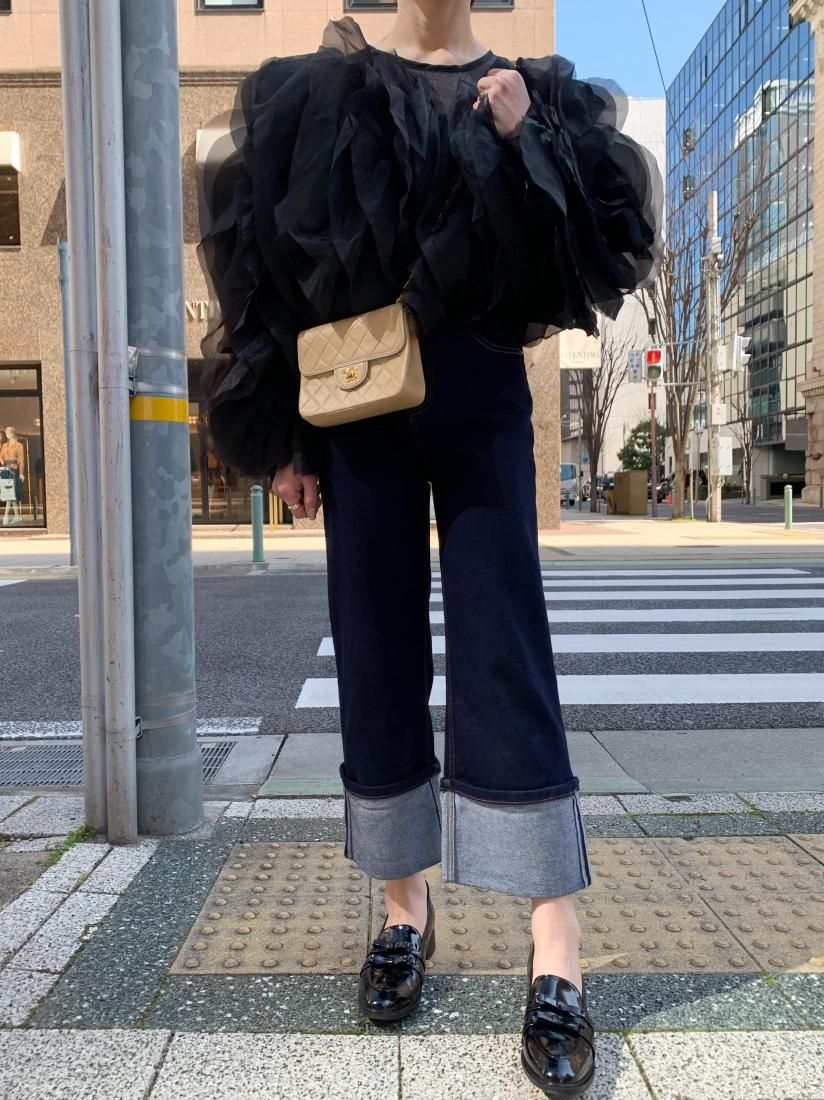 Cuffed jeans